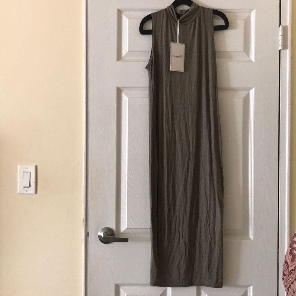Never worn misguided  green dress